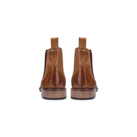 Mens Real Leather Chelsea Dealer Boots Slip On Smart Casual Retro VIntage Blinders Classic