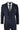 Mens Navy Check 3 Piece Suit Wool Tweed Classic 1920s Vintage Tailored Fit Wedding