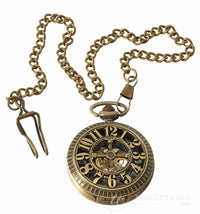 Vintage Peaky Blinders Mechanical Pocket Watch-Gold