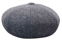 HT6316 - Mens Herringbone Tweed Peaky Blinders Hat