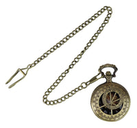 Automatic Mechanical Vintage Pocket Watch Gold Color