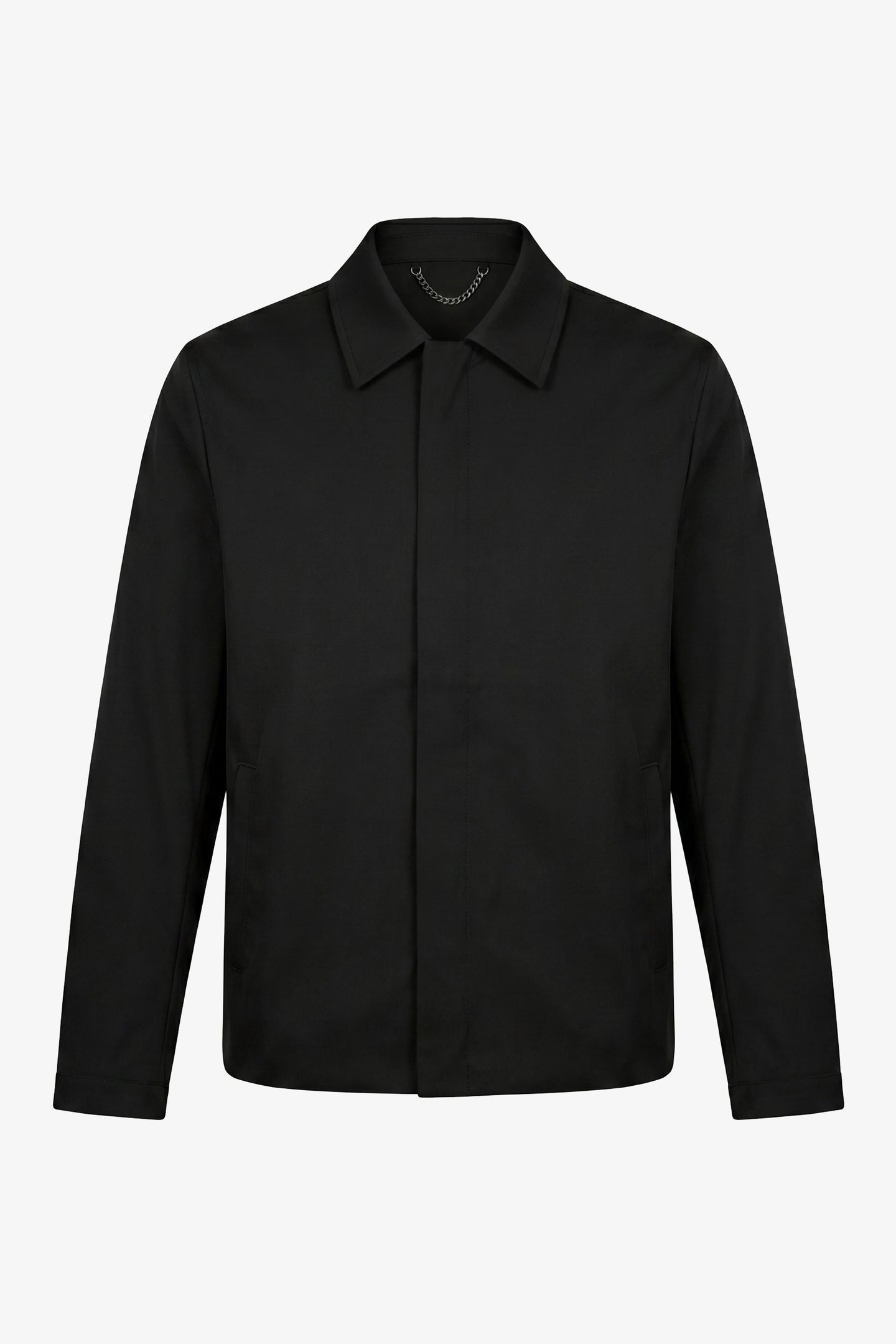 Мъжко черно водоустойчиво яке Harrington с яка