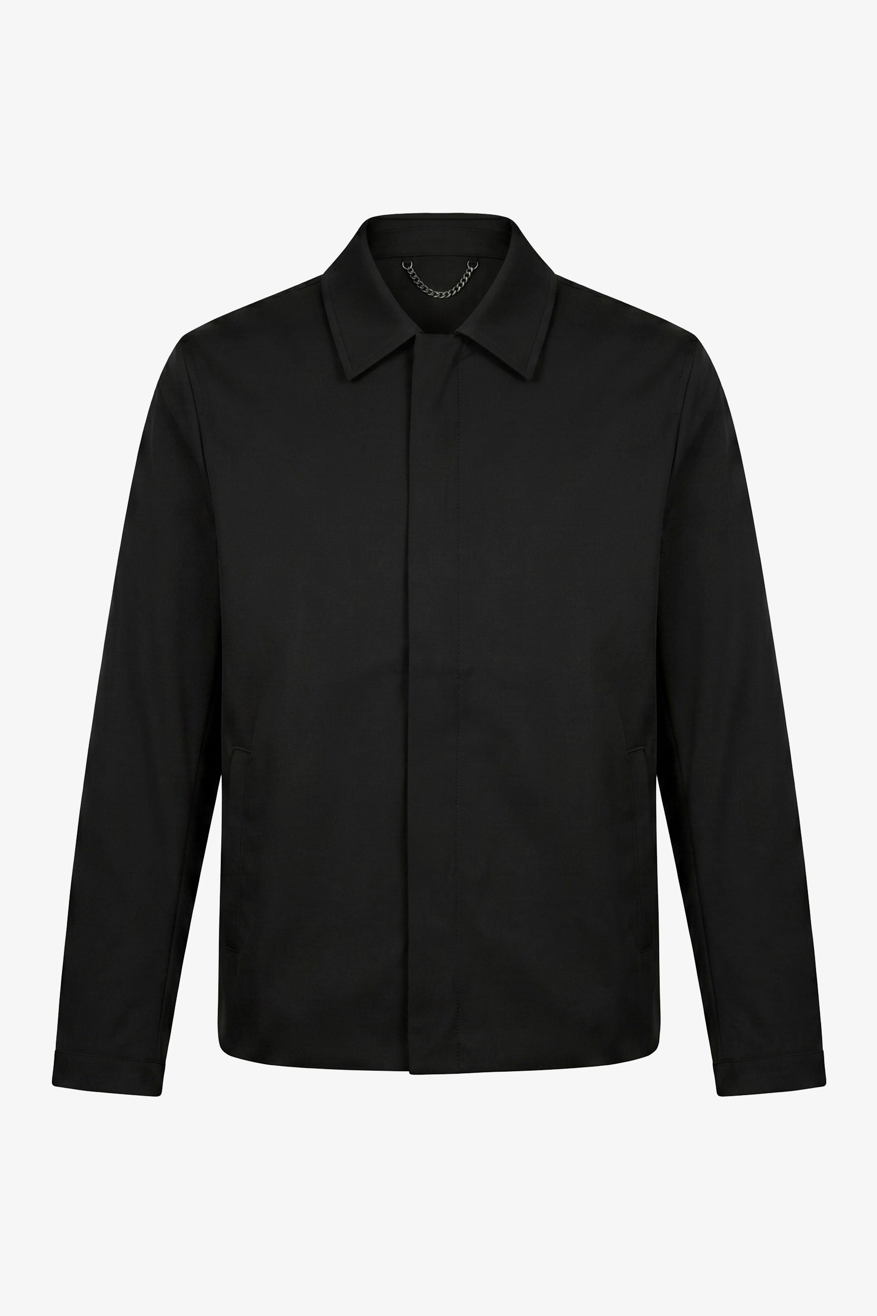 Мъжко черно водоустойчиво яке Harrington с яка