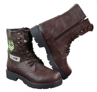 Mens U.S. Army Style Ankle Boots
