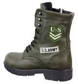 Mens U.S. Army Style Ankle Boots