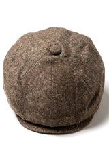 8-панелен Baker Boy Cap Shelby Hat Wool Tweed Classic Brown Raiser