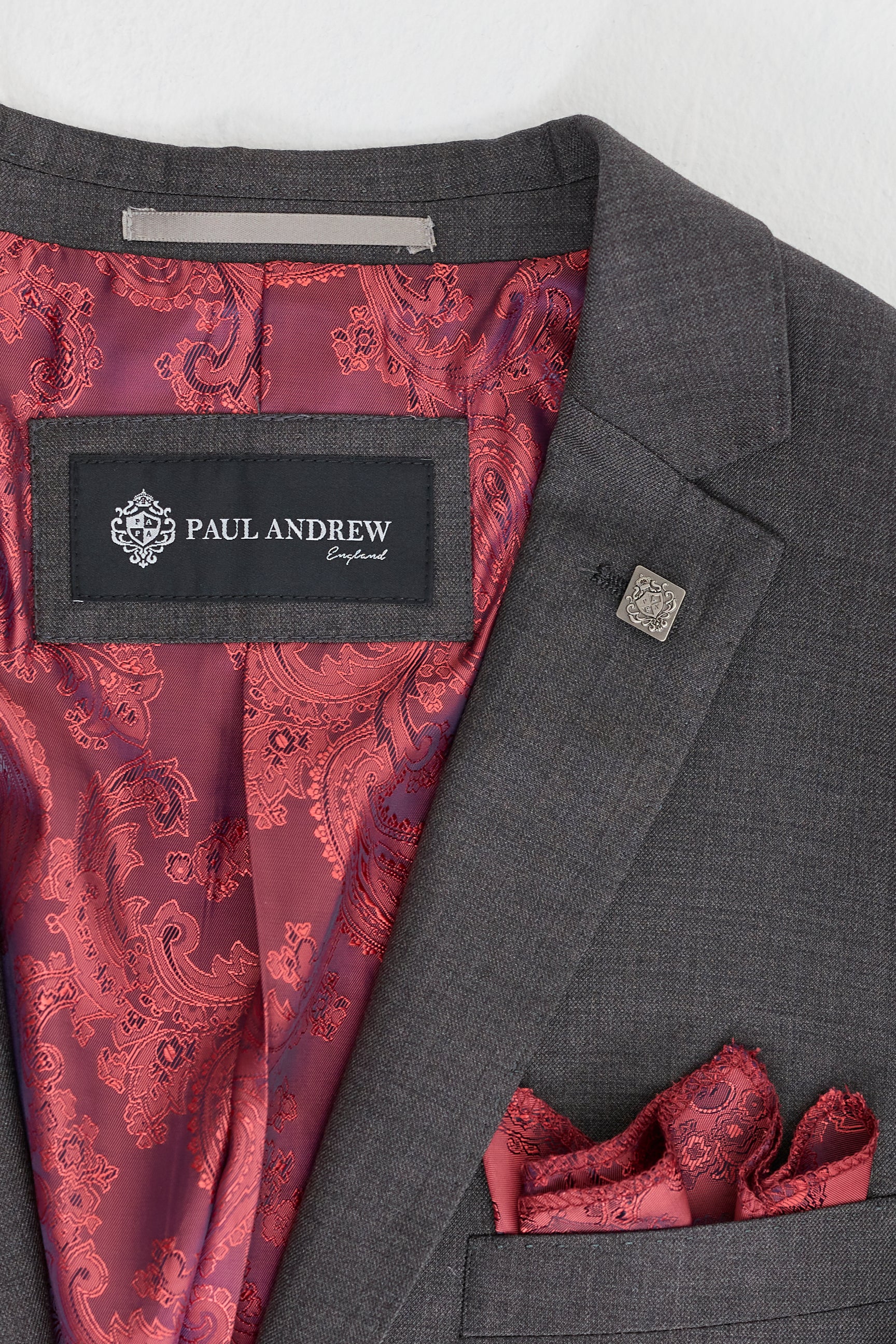 Мъжки тъмносив костюм от 3 части, цвят „антрацит“, класически стич, за сватба, лято, бал, класически