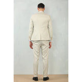IM200 - Men's Cream Tailored Fit Wedding 3 Piece Suit