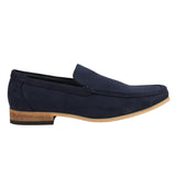 Men's Slip On Navy Lightweight Suede Loafers