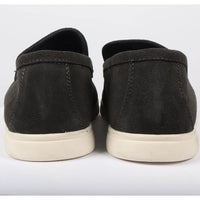 Men's Suede Black Slip On Comfort Fit Loafers