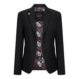 TPW-13 - Дамски костюм от 3 части, обикновен черен