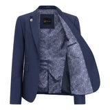 TPW-14 - Дамски костюм от 3 части, обикновен, тъмносин