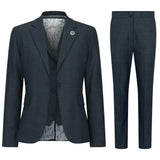 TPW53 - Дамски зелен костюм от 3 части, кариран с принц на Уелс