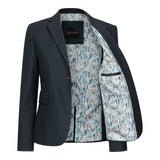 TPW53 - Дамски зелен костюм от 3 части, кариран с принц на Уелс