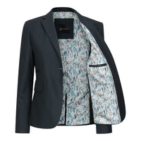 TPW53 - Дамски зелен костюм от 3 части, кариран с принц на Уелс