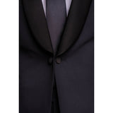 Aspen - Men's Plain Navy Tuxedo Blazer