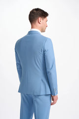 Bond - Men's Sky Blue Double Breasted Blazer