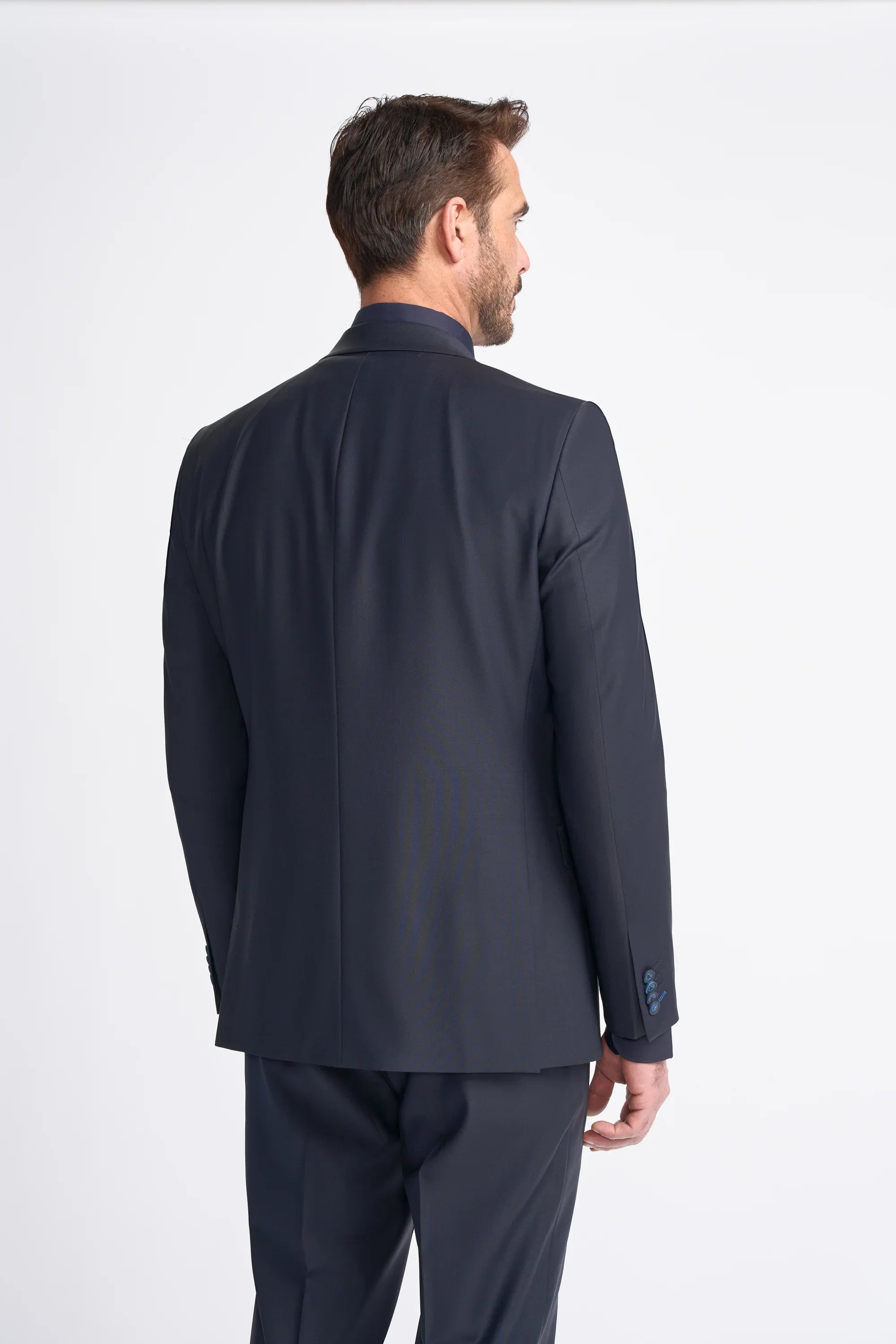 Bond - Men's Dark Navy Tailored Fit Blazer