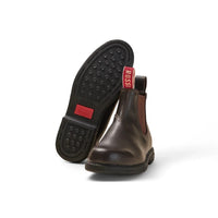 Booma 607 - Кафяви кожени ботуши Челси