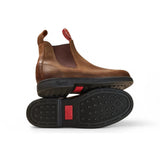 Booma 607 - Кафяви кожени ботуши Челси в кафяво