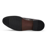 Cambridge - Мъжки тъмнокафяви обувки Derby с броги тип Wingtip