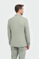 Camden - Men's Sage Green 3 Piece Tailored Fit Suit
