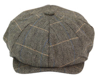 Mens 8 Panel Peaky Blinders Cap -  Cavani Albert