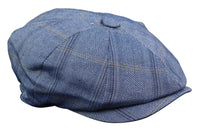 Men's 8 Panel Peaky BlindersTweed Flat Cap - Cavani Connall