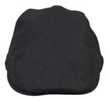 Mens Grandad Baker Flat Black Cap 8 Panel Tweed Vintage Classic Smart Casual 1920s