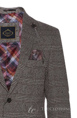 Cavani Dominic - Mens Brown Smart Vintage Blazer