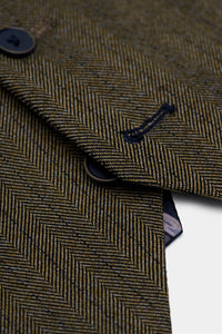 Damon - Мъжки маслиненозелен боти с двойно гърди Елек