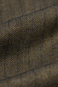 Мъжки маслиненозелен туид костюм от 3 части с рилена кост