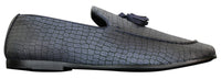 Elong DD0085 - Mens Snake Crocodile Leather PU Loafers Driving Shoes Slip On Tassel Comfort Vintage