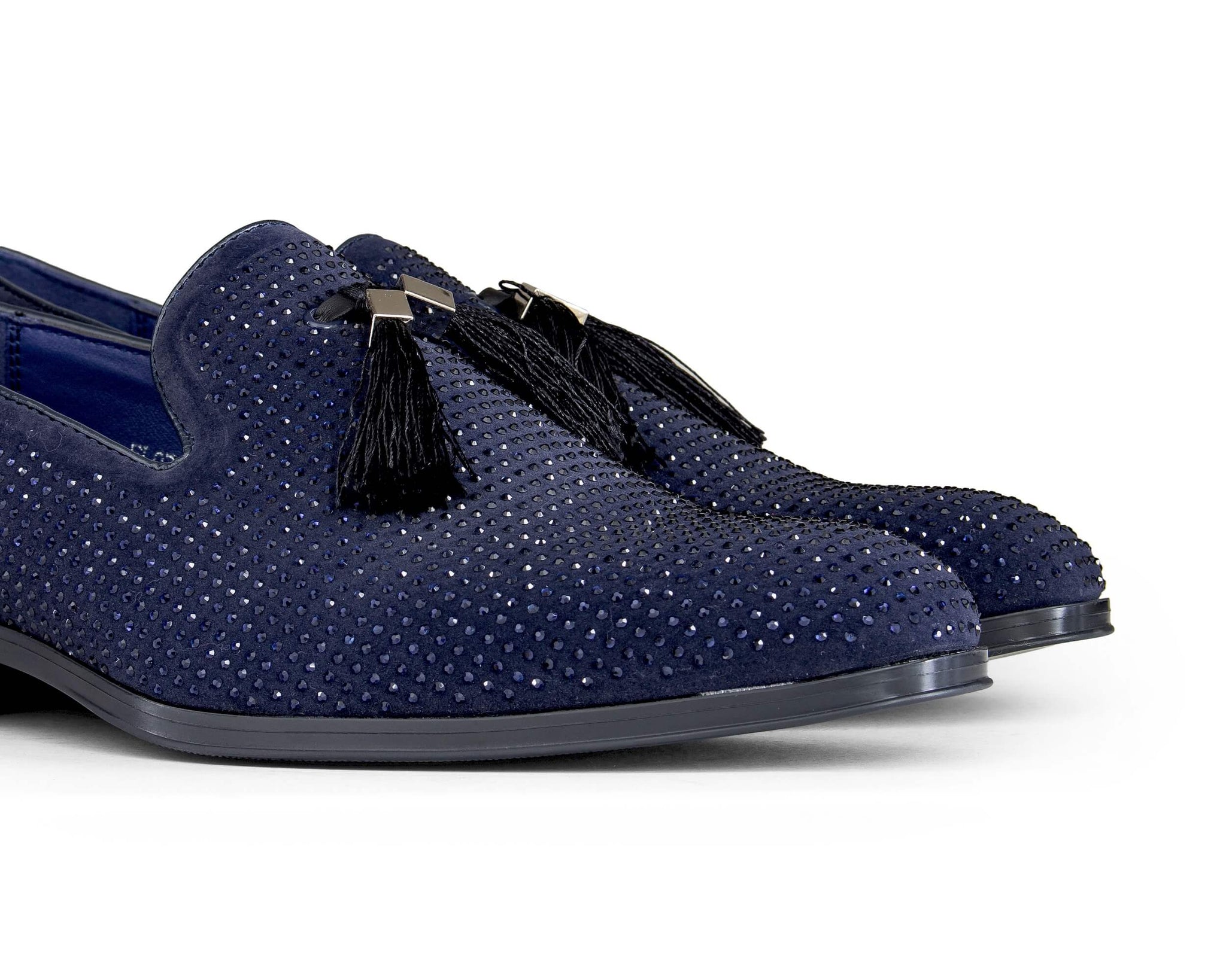 Mens Diamond Dancing Shoes with Tassels