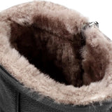 Fedro Igloo C3 - Мъжки черни водоустойчиви кожени боти до глезена