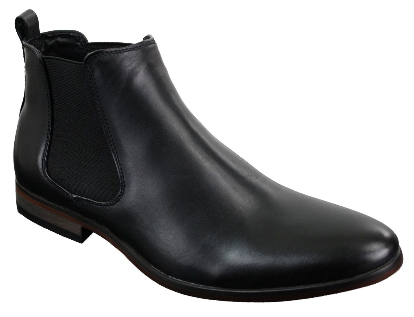 Mens Laced Black Shoes Smart Casual Suede Shiny Patent Leather Trim