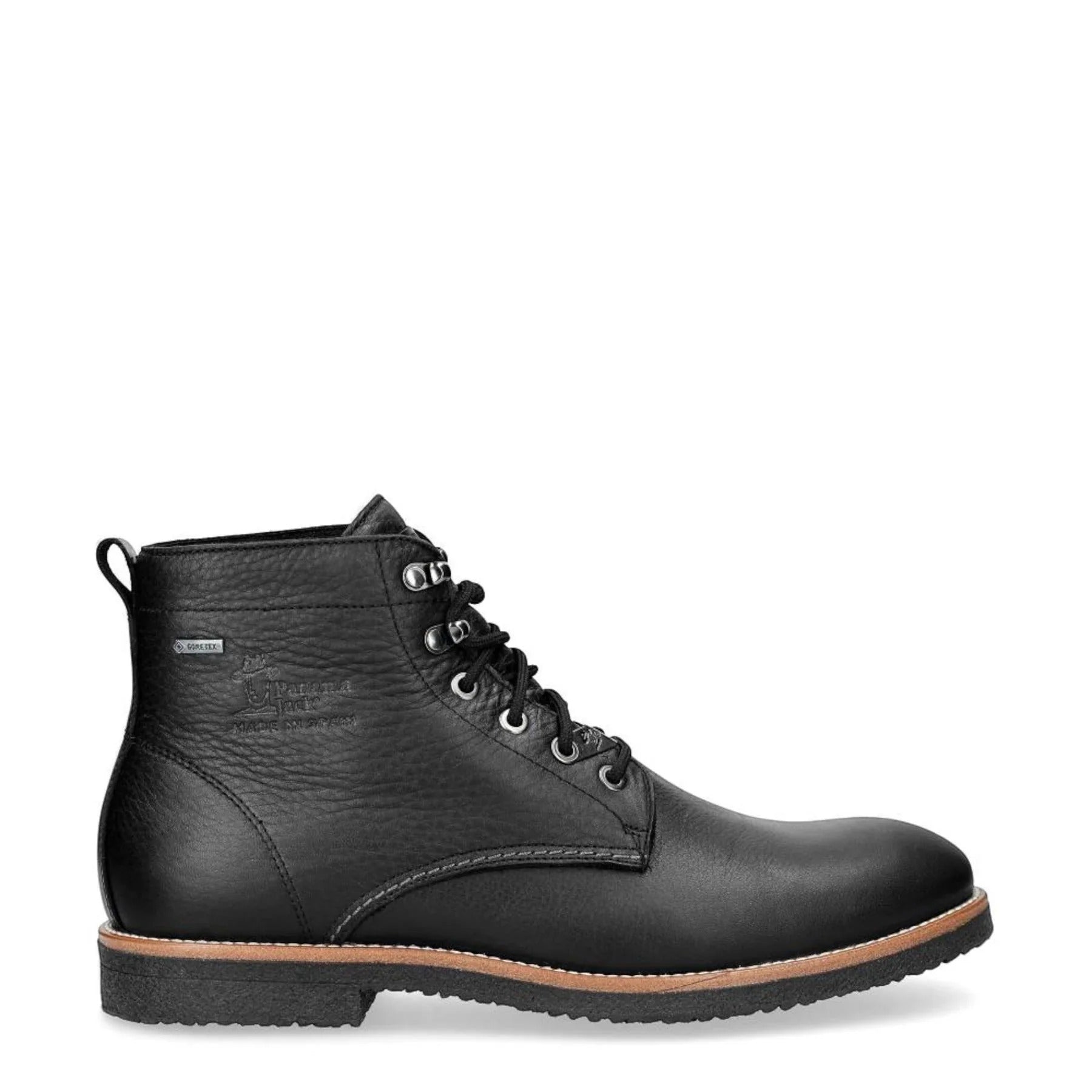 Glasgow GTX C3 - Мъжки черни водоустойчиви кожени боти до глезена