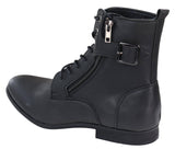 Mens Zip-Up Military Peaky Blinders Boots