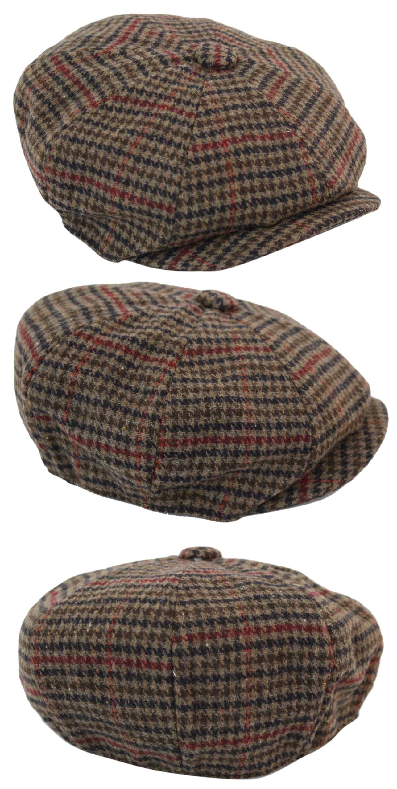 Men Classic Check Newsboy Cap