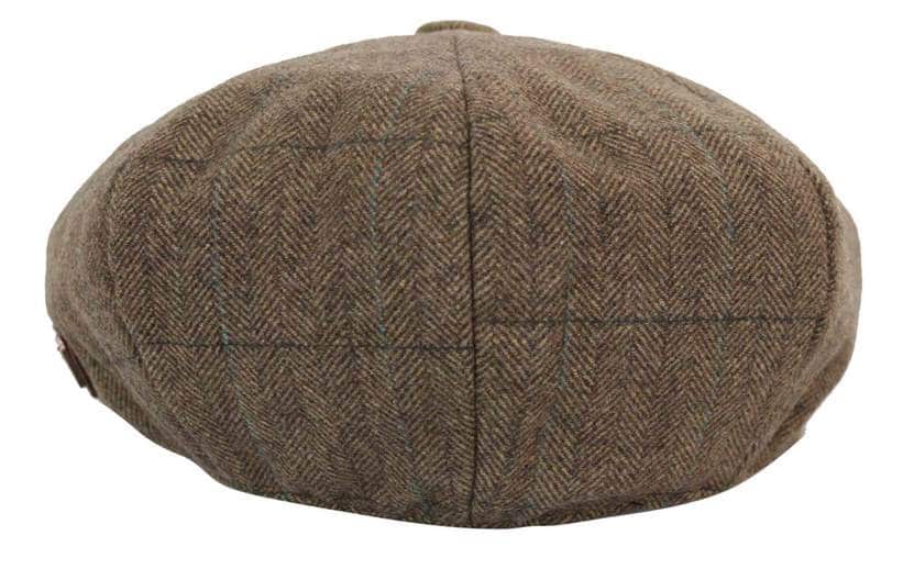 Mens Tweed Check Peaky Blinders Cap
