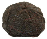 Men's Tweed 8 Panel Newsboy Hat