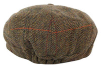 Men's Tweed 8 Panel Newsboy Hat