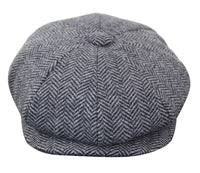 HT6316 - Mens Herringbone Tweed Peaky Blinders Hat
