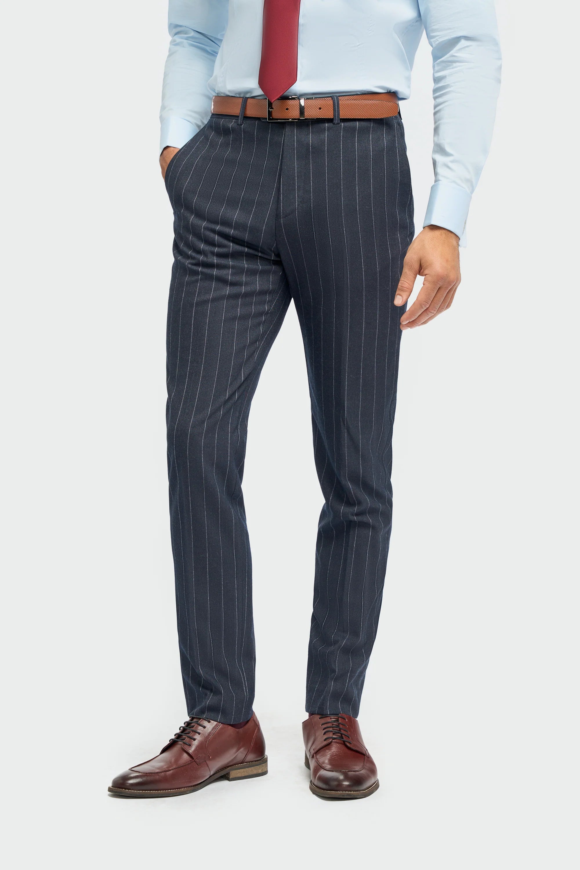 Мъжки костюм от 3 части, тъмносин, класически, винтидж, ретро, 20-те години на миналия век, с прилепнала кройка, сватбен