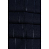 Invincible - Men's Navy Blue Pinstripe Trousers