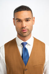 Джеймс - Мъжки кафяв вълнен пуловер Camel Елек