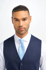 Джеймс - Мъжки тъмносин вълнен пуловер Елек