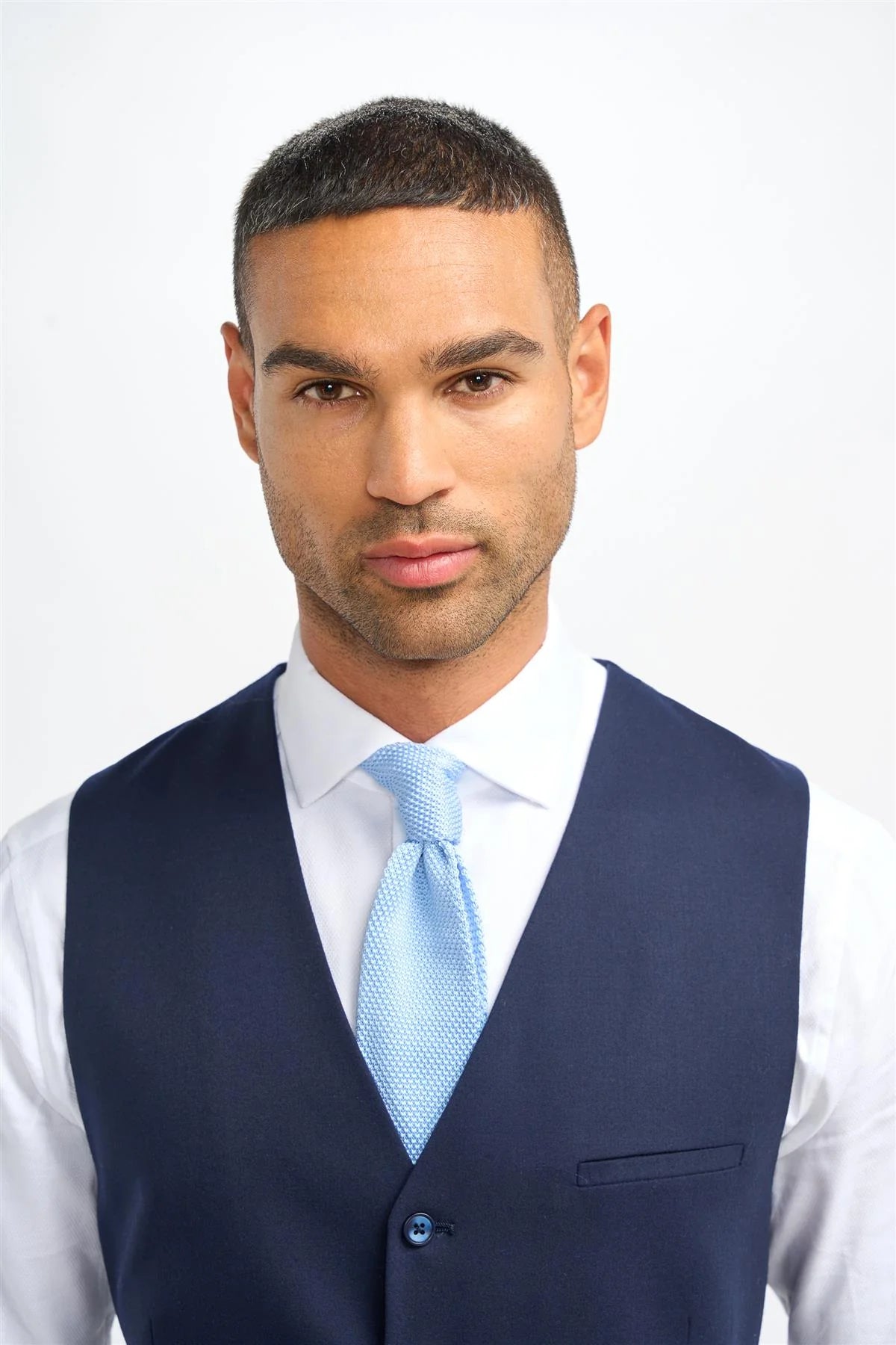 Джеймс - Мъжки тъмносин вълнен пуловер Елек