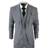 James Men's 3-Piece Grey Classic Fit Suit