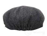 Kids Peaky Blinders Newsboy Tweed Herringbone 8 Panel Hat